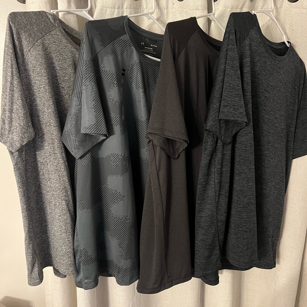 4 under armour shirts NWT all XL